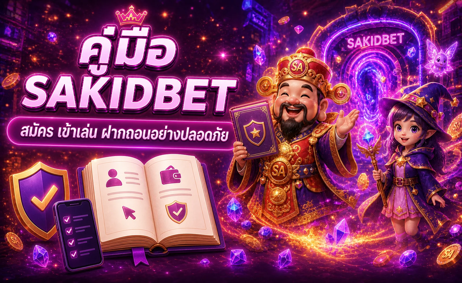 SAKIDBET คู่มือสมัคร เข้าเล่น ฝากถอนอย่างปลอดภัย